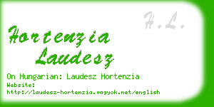 hortenzia laudesz business card